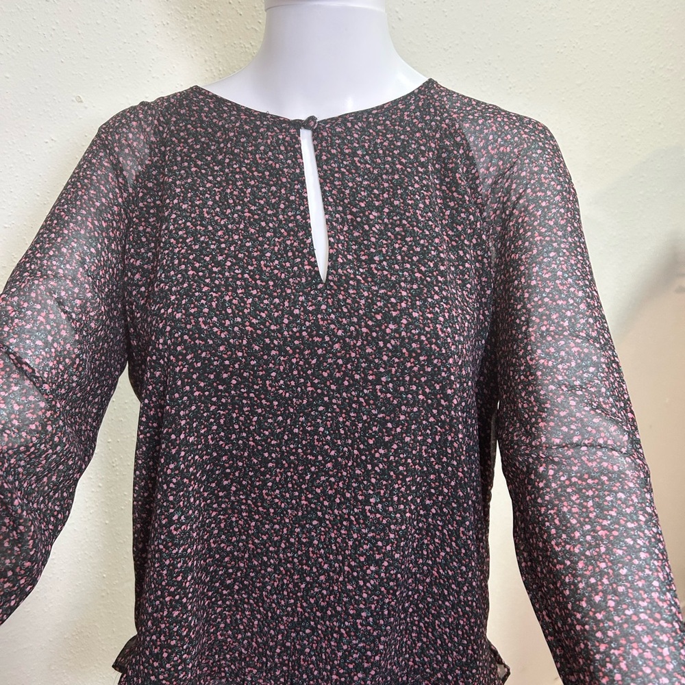 Rebecca Minkoff Black Sheer Blouse - Picture 3 of 8